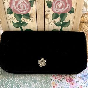 Vintage - Pegi Paris Black Velvet Small Clutch Purse